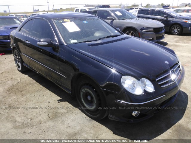 WDBTJ72H47F214498 - 2007 MERCEDES-BENZ CLK 550 BLACK photo 1