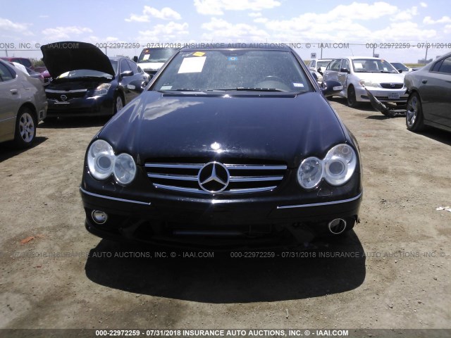 WDBTJ72H47F214498 - 2007 MERCEDES-BENZ CLK 550 BLACK photo 6