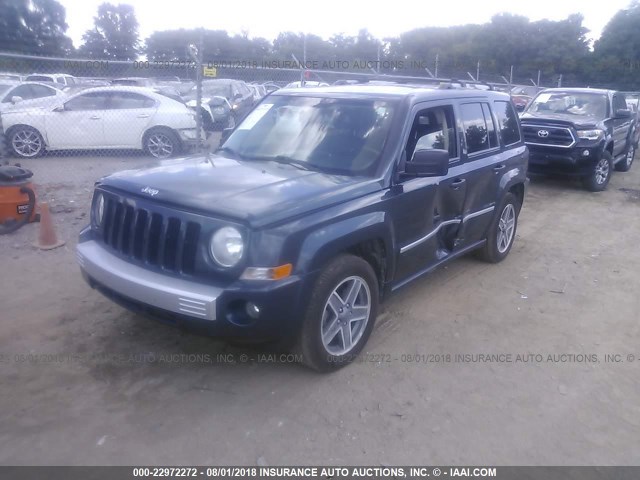 1J8FF48W88D741373 - 2008 JEEP PATRIOT LIMITED BLUE photo 2