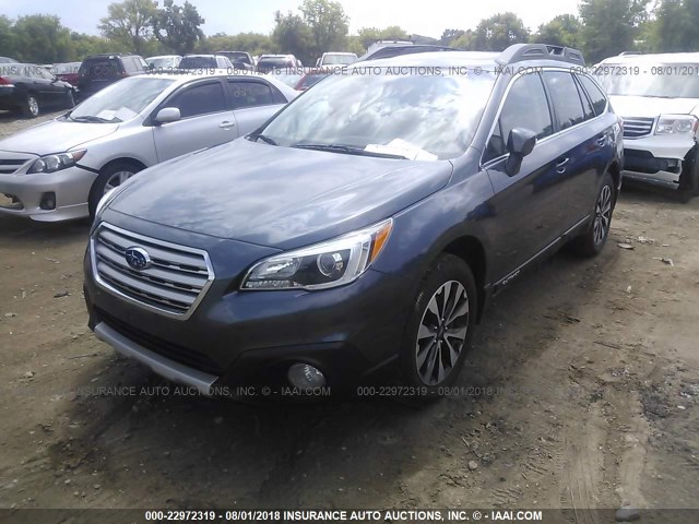 4S4BSANC9G3320658 - 2016 SUBARU OUTBACK 2.5I LIMITED GRAY photo 2