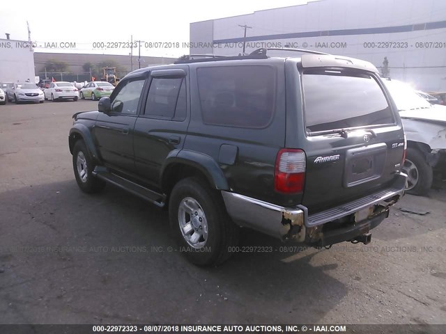 JT3HN86R8Y0321129 - 2000 TOYOTA 4RUNNER SR5 GREEN photo 3