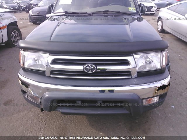 JT3HN86R8Y0321129 - 2000 TOYOTA 4RUNNER SR5 GREEN photo 6