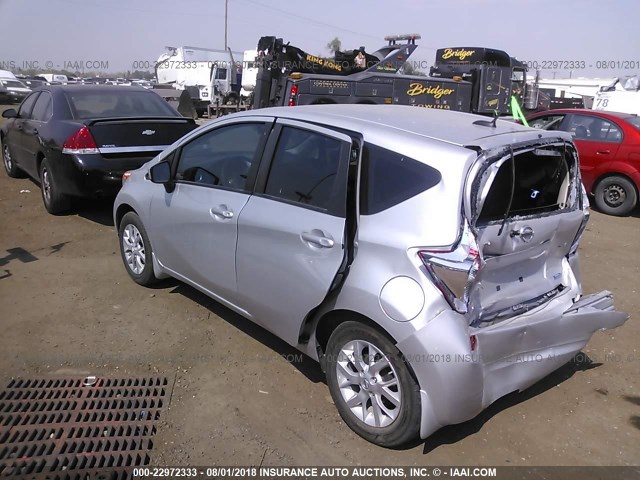 3N1CE2CP3GL391213 - 2016 NISSAN VERSA NOTE S/S PLUS/SV/SL/SR SILVER photo 3