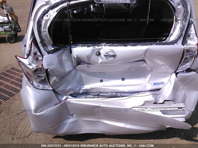 3N1CE2CP3GL391213 - 2016 NISSAN VERSA NOTE S/S PLUS/SV/SL/SR SILVER photo 6