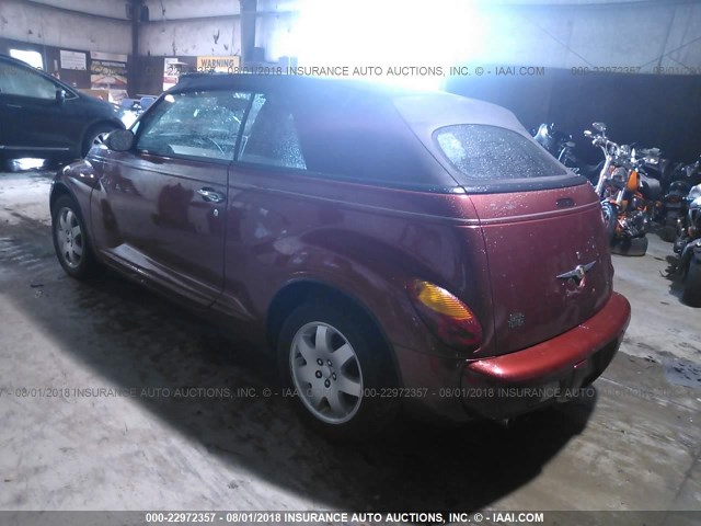 3C3EY55EX5T584941 - 2005 CHRYSLER PT CRUISER TOURING RED photo 3