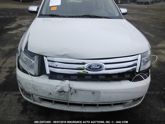 1FAHP25WX9G111379 - 2009 FORD TAURUS LIMITED WHITE photo 6