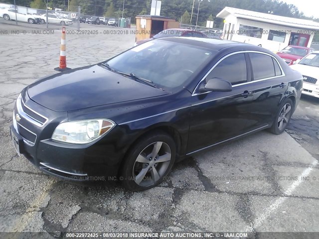 1G1ZJ57B684231491 - 2008 CHEVROLET MALIBU 2LT BLACK photo 2