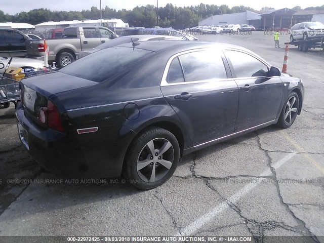 1G1ZJ57B684231491 - 2008 CHEVROLET MALIBU 2LT BLACK photo 4