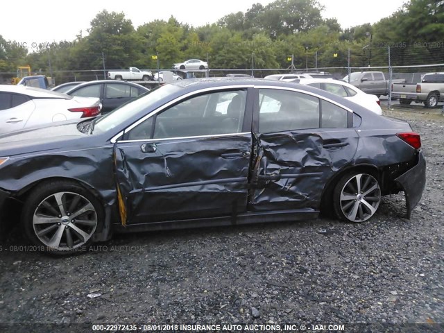 4S3BNEN66H3066969 - 2017 SUBARU LEGACY 3.6R LIMITED BLUE photo 6