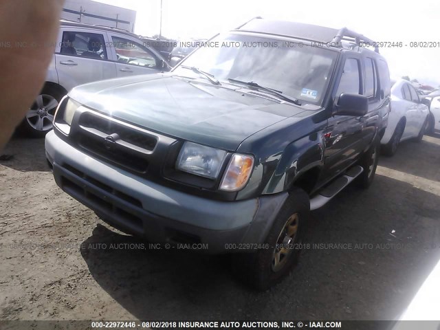 5N1ED28Y51C598727 - 2001 NISSAN XTERRA XE/SE GREEN photo 2