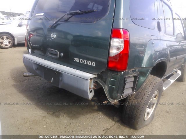 5N1ED28Y51C598727 - 2001 NISSAN XTERRA XE/SE GREEN photo 6