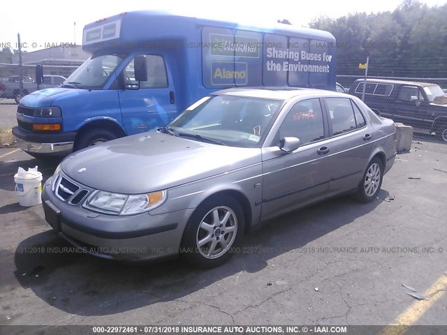 YS3EB49E133029718 - 2003 SAAB 9-5 LINEAR GRAY photo 2