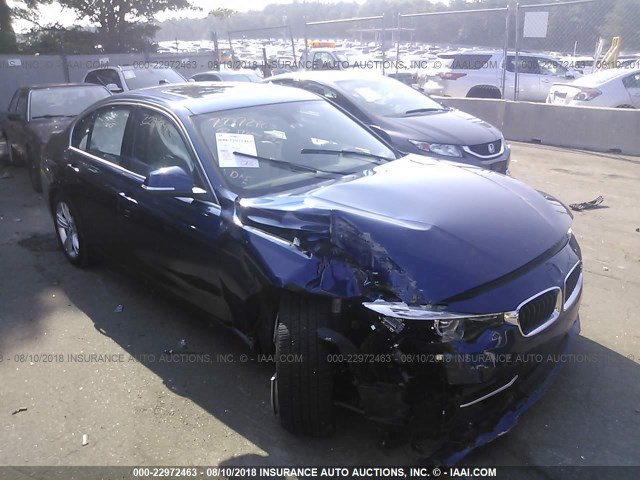 WBA8D9G38HNU62894 - 2017 BMW 330 XI 蓝色 照片 1