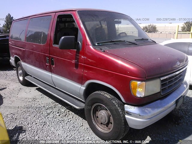 1FMHE31G0THA96148 - 1996 FORD ECONOLINE E350 RED photo 1