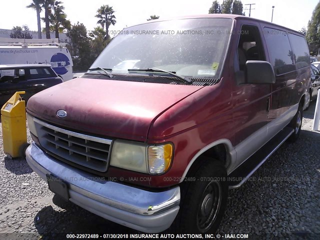 1FMHE31G0THA96148 - 1996 FORD ECONOLINE E350 RED photo 2