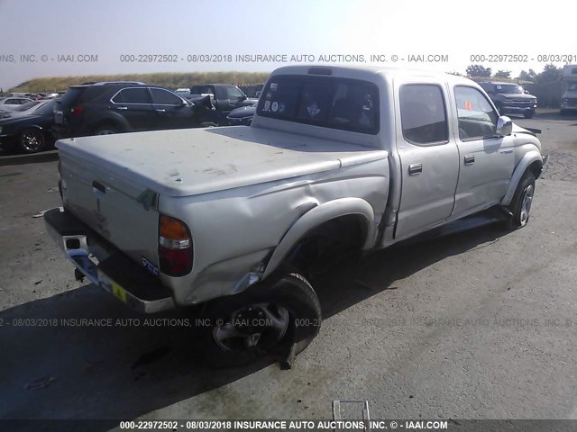 5TEGN92N61Z820212 - 2001 TOYOTA TACOMA DOUBLE CAB PRERUNNER SILVER photo 4