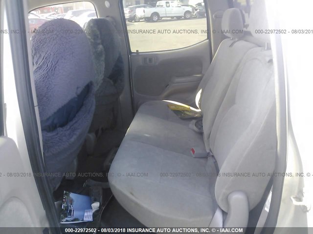 5TEGN92N61Z820212 - 2001 TOYOTA TACOMA DOUBLE CAB PRERUNNER SILVER photo 8