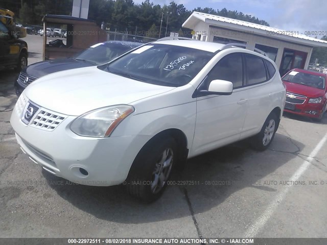 JN8AS58V28W135280 - 2008 NISSAN ROGUE S/SL WHITE photo 2