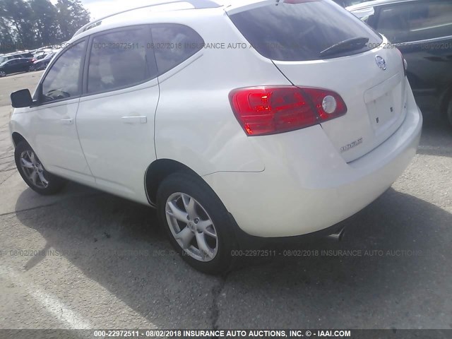 JN8AS58V28W135280 - 2008 NISSAN ROGUE S/SL WHITE photo 3