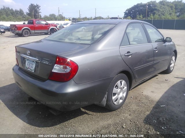 4T1BE32K94U811123 - 2004 TOYOTA CAMRY LE/XLE/SE Сұр фото 4