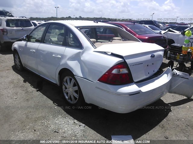 1FAFP25157G104915 - 2007 FORD FIVE HUNDRED LIMITED WHITE photo 3