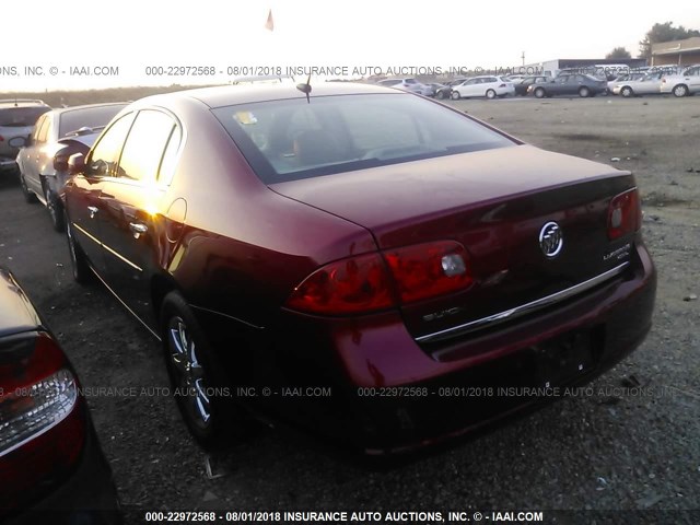 1G4HD57218U182769 - 2008 BUICK LUCERNE CXL RED photo 3