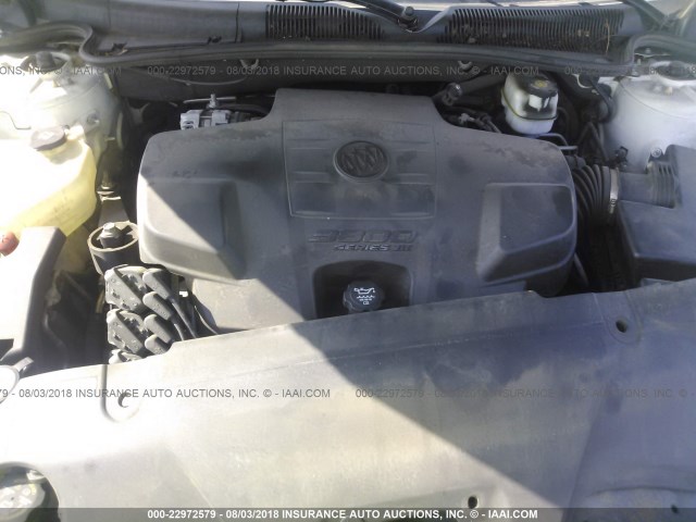 1G4HD57297U235376 - 2007 BUICK LUCERNE CXL WHITE photo 10