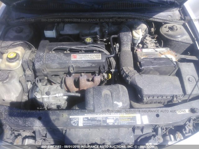 1G8ZR1274XZ352480 - 1999 SATURN SC2 SILVER photo 10