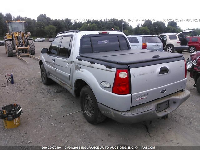 1FMZU77E41UC22892 - 2001 FORD EXPLORER SPORT TR  SILVER photo 3