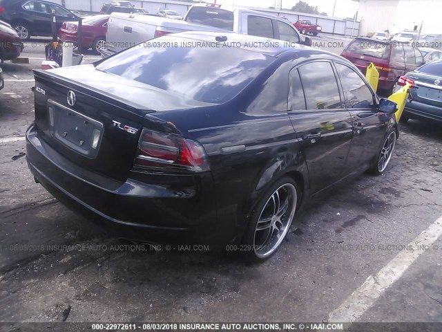 19UUA76588A043339 - 2008 ACURA TL TYPE S BLACK photo 4