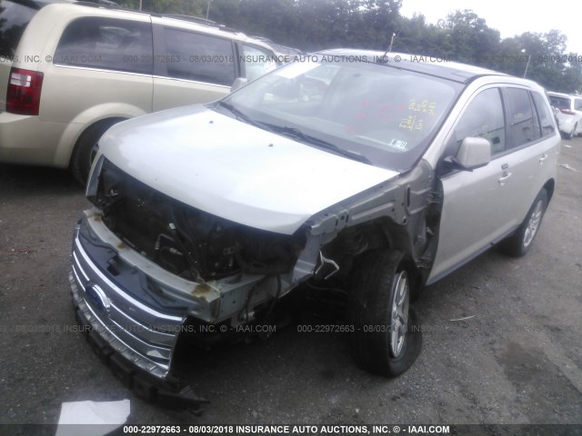 2FMDK49C57BA68301 - 2007 FORD EDGE SEL PLUS WHITE photo 2