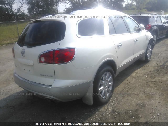5GAKRDED1CJ142357 - 2012 BUICK ENCLAVE WHITE photo 4
