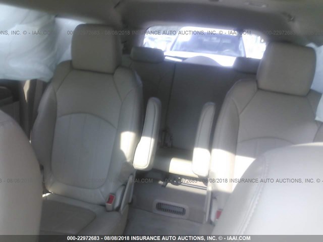 5GAKRDED1CJ142357 - 2012 BUICK ENCLAVE WHITE photo 8