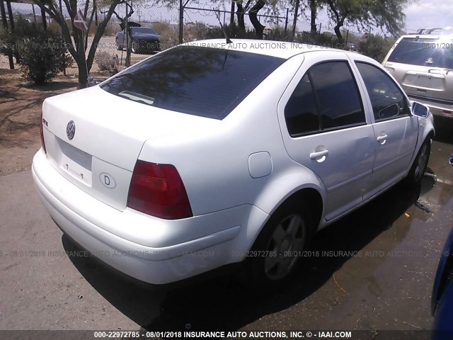 3VWSA29M0YM035232 - 2000 VOLKSWAGEN JETTA GLS WHITE photo 4