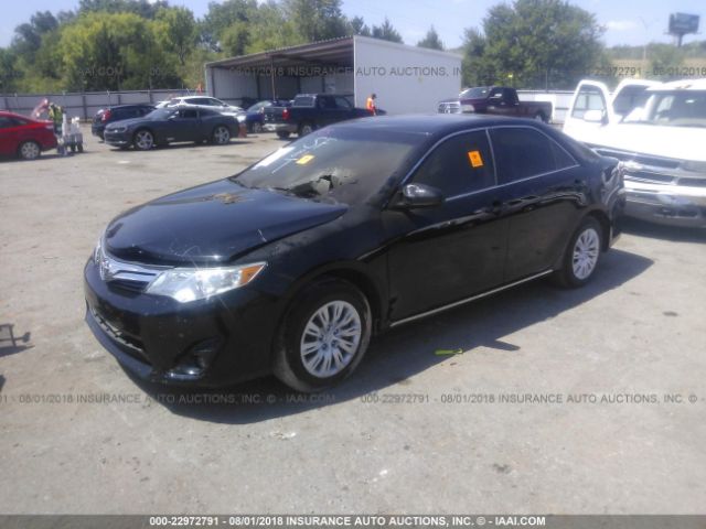 4T4BF1FK1CR251467 - 2012 TOYOTA CAMRY SE/LE/XLE BLACK photo 2