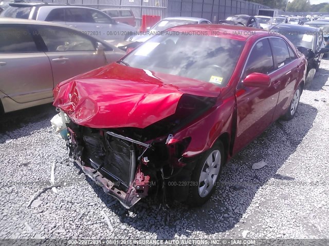 4T1BE46K09U414407 - 2009 TOYOTA CAMRY SE/LE/XLE RED photo 2