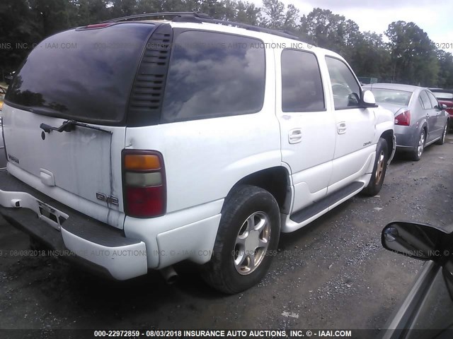 1GKEK63U23J333501 - 2003 GMC YUKON DENALI WHITE photo 4