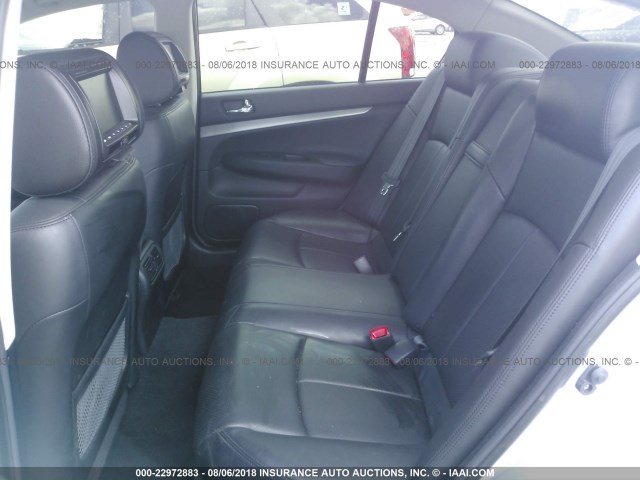 JN1CV6AP2FM580319 - 2015 INFINITI Q40 SILVER photo 8