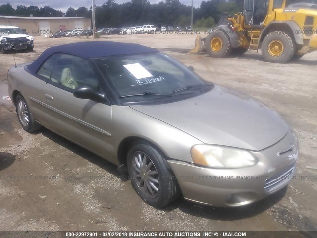 1C3EL65R32N211839 - 2002 CHRYSLER SEBRING LIMITED Champagne photo 1