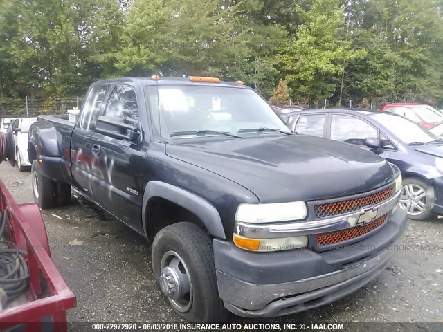 1GCJC39G92E113917 - 2002 CHEVROLET SILVERADO C3500 BLACK photo 1