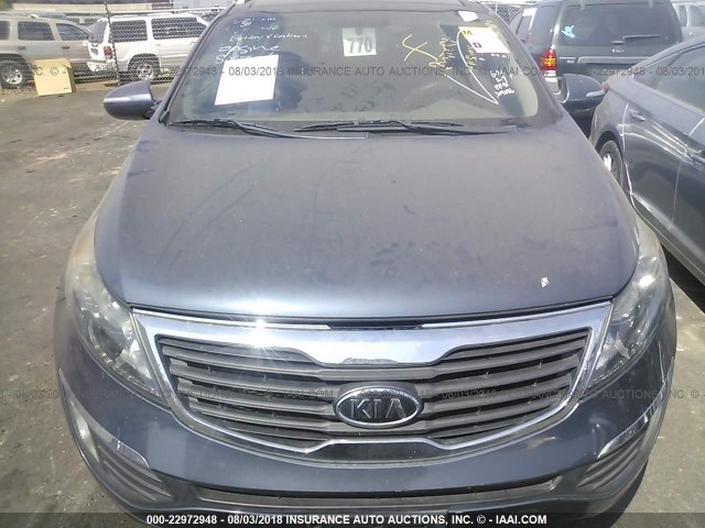 KNDPC3A2XC7305086 - 2012 KIA SPORTAGE EX ლურჯი ფოტო 6