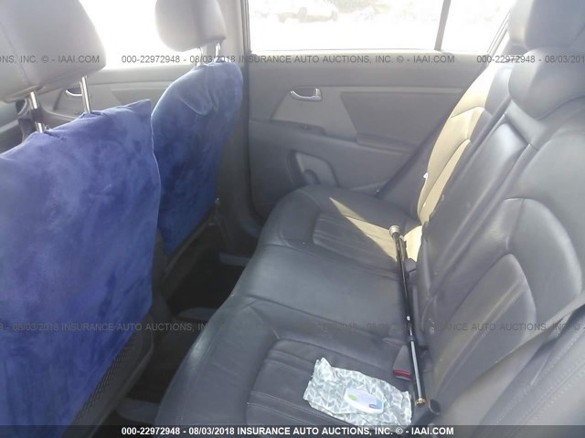 KNDPC3A2XC7305086 - 2012 KIA SPORTAGE EX BLUE photo 8