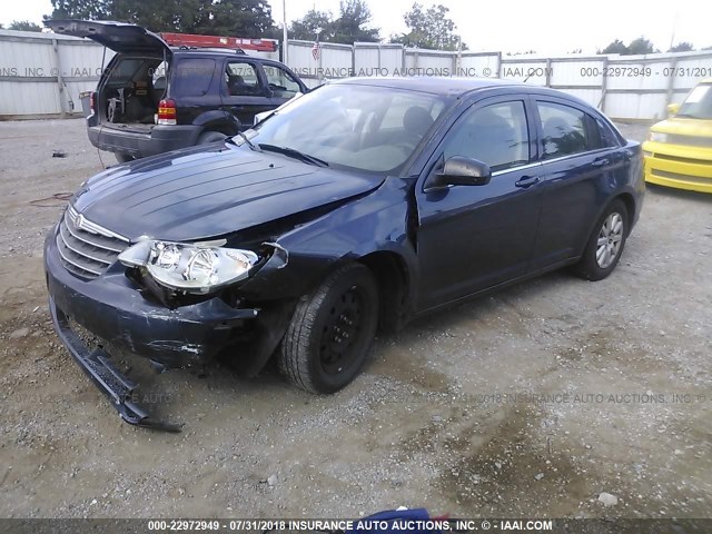 1C3LC46R78N195888 - 2008 CHRYSLER SEBRING LX BLUE photo 2