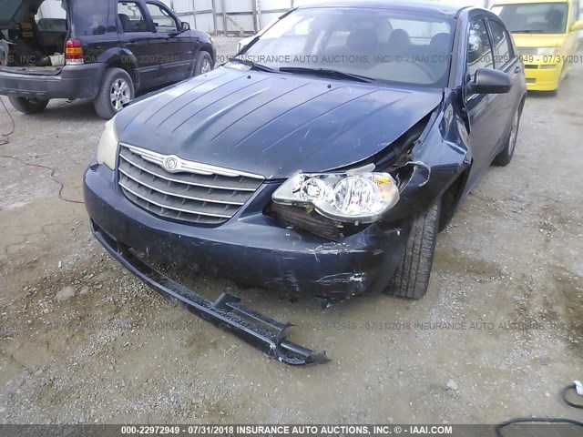 1C3LC46R78N195888 - 2008 CHRYSLER SEBRING LX BLUE photo 6