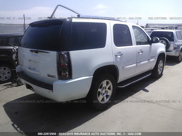 1GKFK63867J240817 - 2007 GMC YUKON DENALI WHITE photo 4