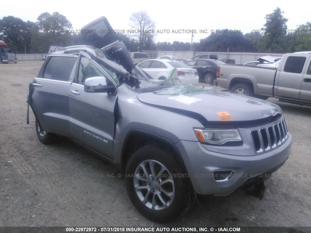 1C4RJEBG0GC335179 - 2016 JEEP GRAND CHEROKEE LIMITED SILVER photo 1