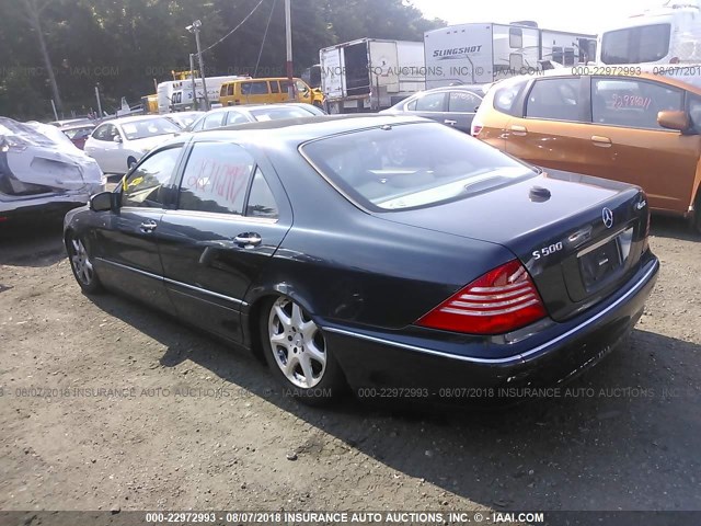 WDBNG84J24A416908 - 2004 MERCEDES-BENZ S 500 4MATIC BLUE photo 3