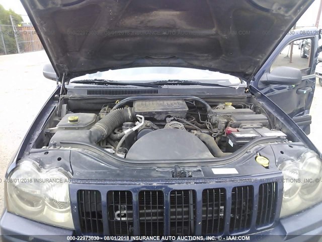 1J4GR48K45C664271 - 2005 JEEP GRAND CHEROKEE LAREDO/COLUMBIA/FREEDOM 蓝色 照片 10