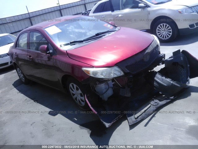JTDBL40E799051376 - 2009 TOYOTA COROLLA LE/XLE RED photo 1