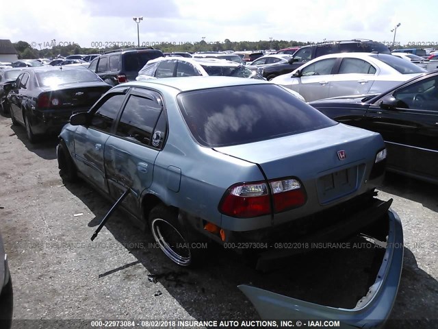 2HGEJ6614YH605430 - 2000 HONDA CIVIC SE BLUE photo 3